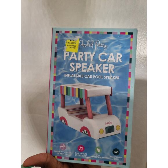 Inflatable Party Car Waterproof Floating Bluetooth Speaker New - Picture 1 of 4